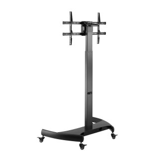 Mobile TV trolley, height-adjustable for monitors 43-65 , Xantron PREMIUM-GS01