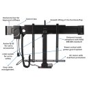 TV furniture lift electrically height adjustable up to 80kg Xantron PREMIUM-K5