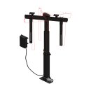 TV furniture lift electric for monitors up to 75 inch rotatable height adjustable Xantron PREMIUM-K5-RotoLift