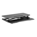 Height-adjustable sit-stand desk Desk attachment with gas...