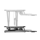 Height-adjustable sit-stand desk Desk attachment with gas pressure spring