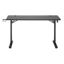 Xantron® Gaming Desk with LED 136x60cm Gaming Table...