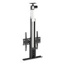 Motorised TV monitor mount as floor lift or ceiling lift for floor and ceiling mounting as well as for furniture installation
