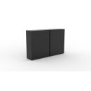 TV chest black high gloss with integrated lift electric for monitors up to 65", X-TV-Commode-65-GW