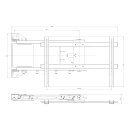 Motorised wall mount for TV monitors 40-75" electrically extendable and swivelling, PREMIUM-OTW
