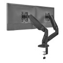 Dual monitor mount, height-adjustable 17-32",...