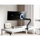 Height-adjustable curved monitor mount 17-57",...