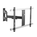 Slim full-motion curved & flat panel TV wall mount for...